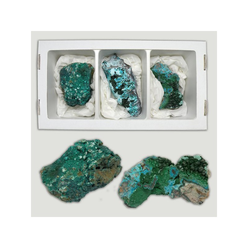 MALACHITE CHRISOCOLE BRUTE 9 CM EXTRA