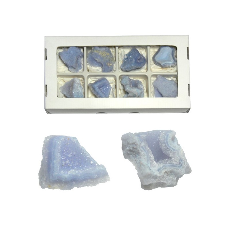 CALCEDOINE BLEU BRUTE QUALITE EXTRA 7 A 10 CM