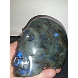 CRANE EN PIERRE LABRADORITE 1 110 GR