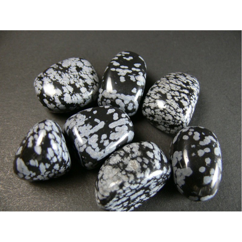 OBSIDIENNE MOUCHETEE 2 A 3 CM