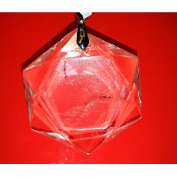 PENDENTIF  PENTAGRAMME ETOILE DE DAVID CRISTAL DE ROCHE EXTRA 