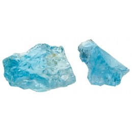 Topaze bleu fragment gemme - La pièce de 2 à 4 gr.