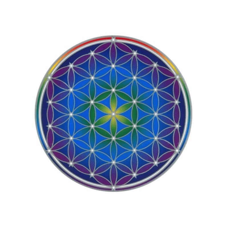 Autocollant Attrape Soleil : Fleur de Vie - Flower of Life Mandala