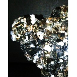 HUARON Pyrite Quartz, Sphalerite Mine, Pasco Dept., Perou