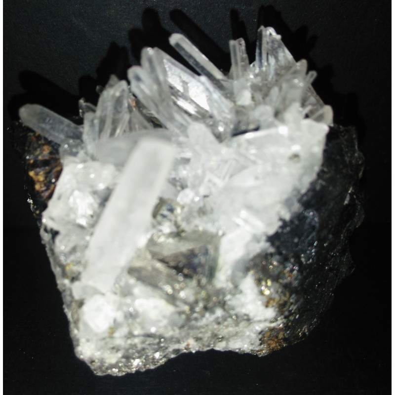 HUARON Pyrite Quartz, Sphalerite, Galene Mine, Pasco Dept., Perou