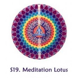 Adhésif verre/fenêtre Lotus de Méditation