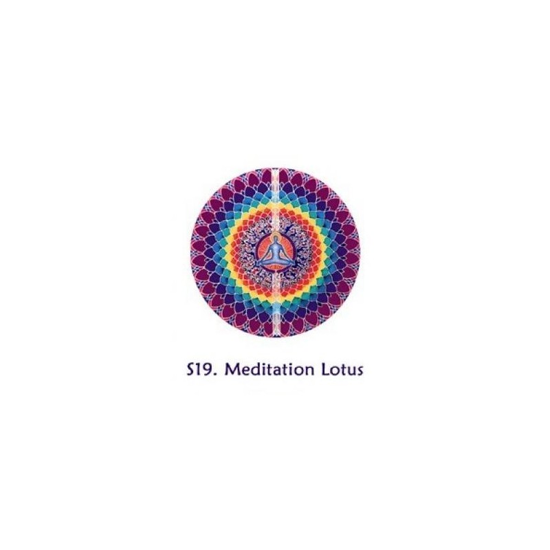 Adhésif verre/fenêtre Lotus de Méditation Adhésif verre/fenêtre Lotus de Méditation