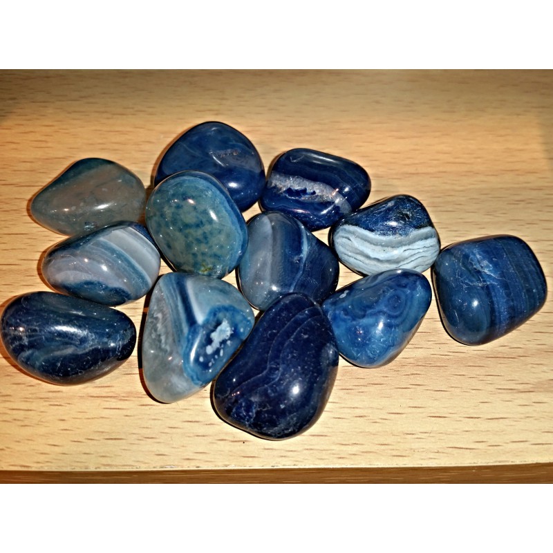 AGATE BLEUE PETIT MODELE -2CM AGATE BLEUE PETIT MODELE -2CM