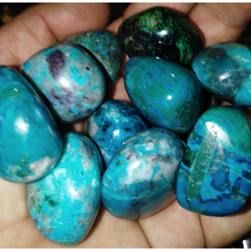 CHRYSOCOLLE EXTRA ROULEE 3 CM PEROU