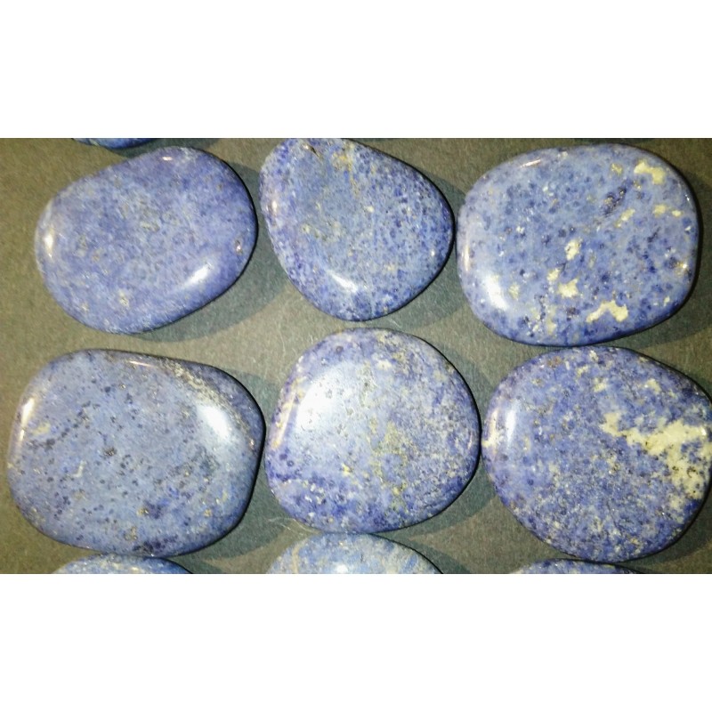 DUMORTIERITE PIERRE PLATE 3.5 A 4 CM