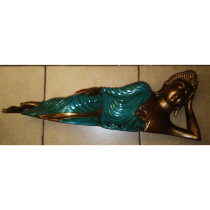 BOUDDHA ALLONGE COLORE EN RESINE 60 CM