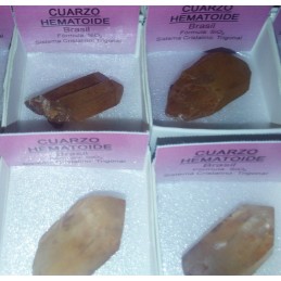 QUARTZ HEMATOIDE / MANDARINE POINTE 2 A 3 CM