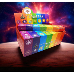 BOX  7 CHAKRAS GREEN TREE12...