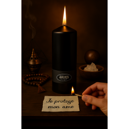 BOUGIE D AUTEL NOIRE 30 CM