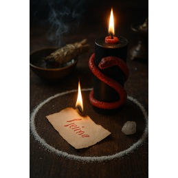 BOUGIE RITUEL VIPERE ROUGE