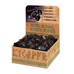 RUNE EN AGATE NOIRE
