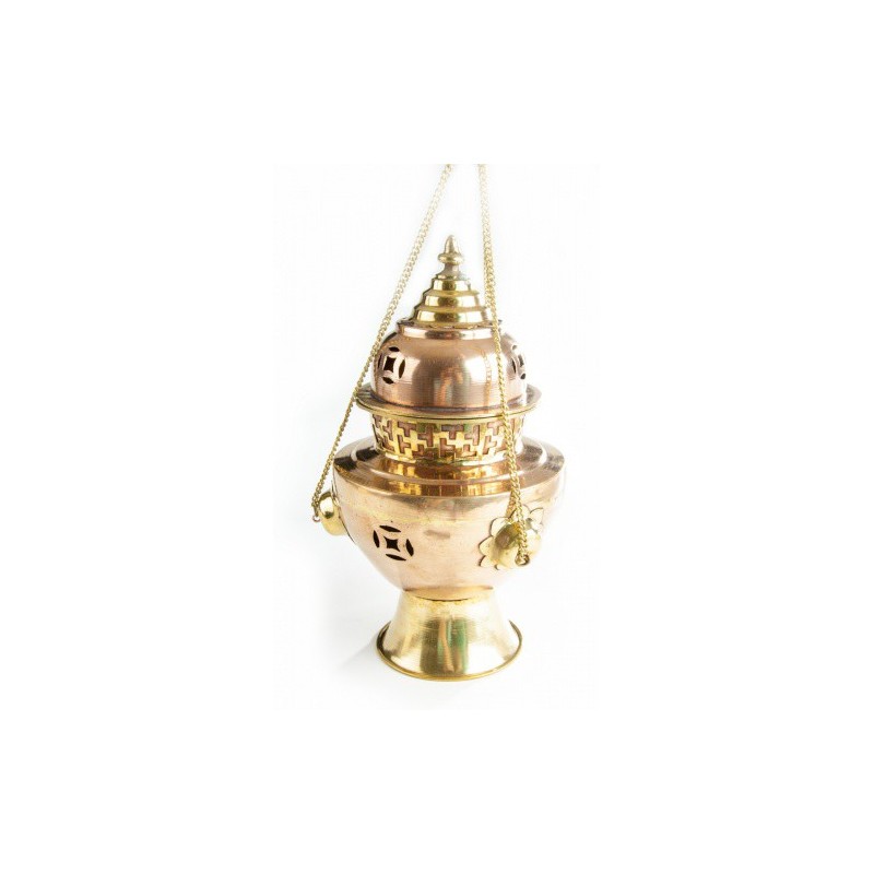 ENCENSOIR A CHAINE CUIVRE GRAND MODELE 26 CM