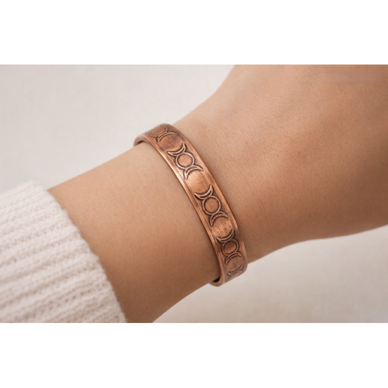 BRACELET CUIVRE LUNE