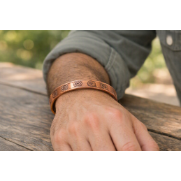 BRACELET CUIVRE 7 CHAKRAS