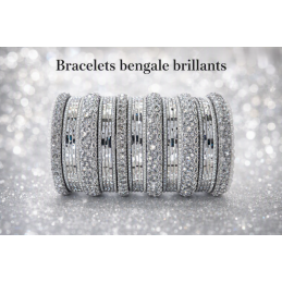 Bengale gris paillettes - from India