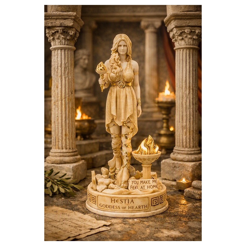 Hestia – Déesse du Foyer et de la Flamme Sacrée