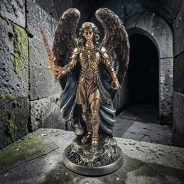 Archange Saint Michel – Résine 10×8×18 cm
