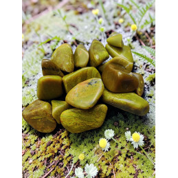 OPALE VERTE 3 CM DE DIAMETRE