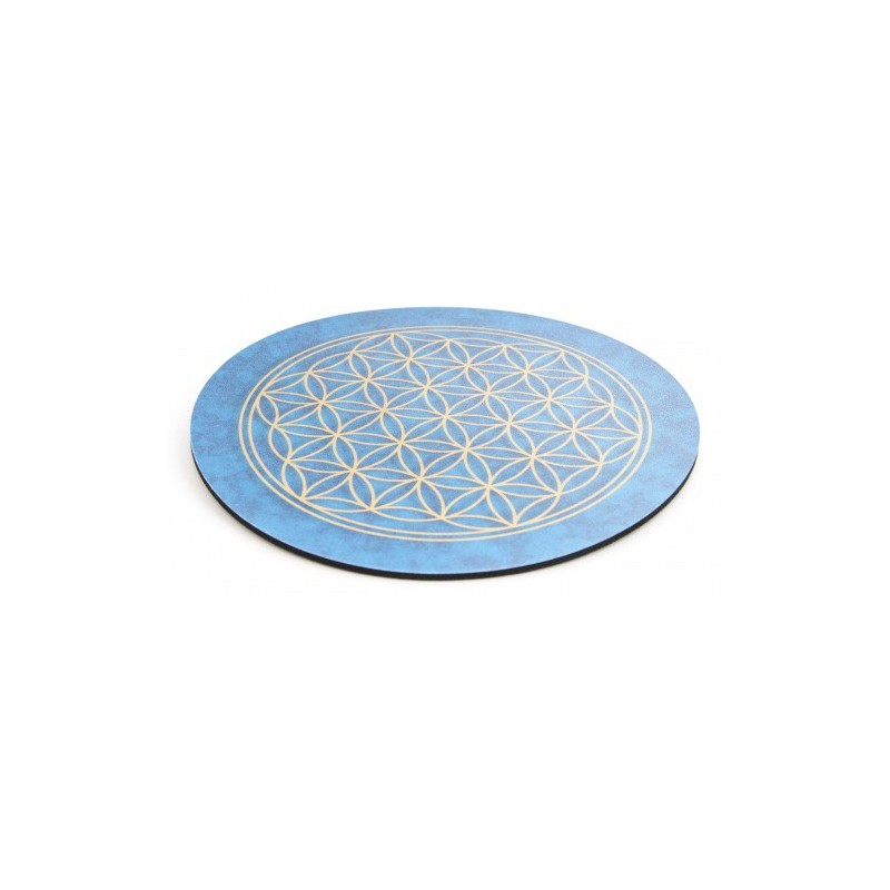 TAPIS DE SOURIS FLEUR DE VIE BLEU