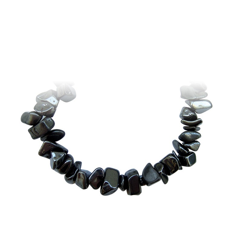 COLLIER BAROQUE HEMATITE