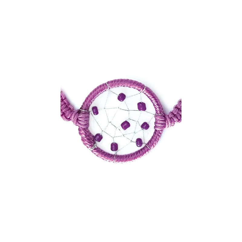 BRACELET REGLABLE ATTRAPE REVE VIOLET