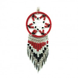 SAUTOIR PENDENTIF ATTRAPE REVE ROUGE