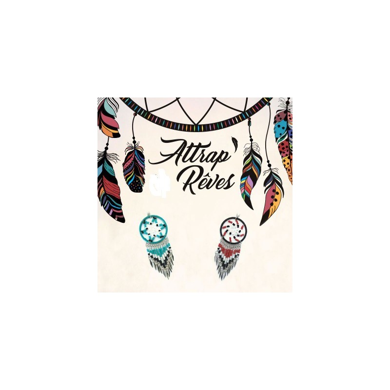 SAUTOIR PENDENTIF ATTRAPE REVE ROUGE