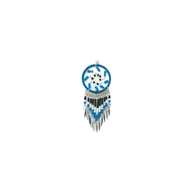 SAUTOIR PENDENTIF ATTRAPE REVE SOLEIL BLEU CLAIR