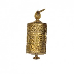 PENDENTIF MOULIN A PRIERE AVEC MANTRA 