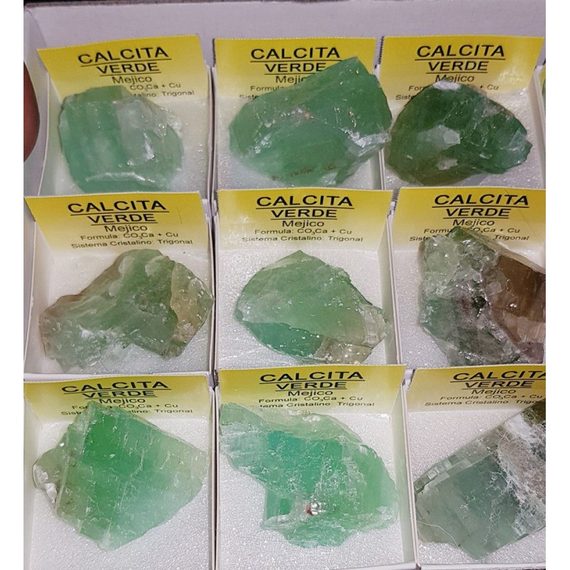 CALCITE VERTE BRUTE 4 CM