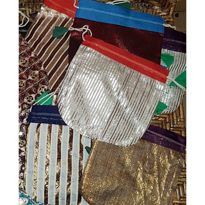 BOURSE EN COTON INDIEN 17 CM
