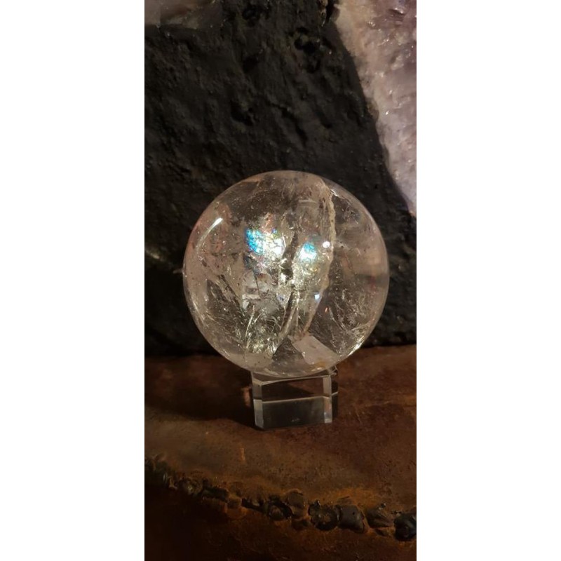 SPHERE DE CRISTAL DE ROUCHE NATURELLE MODELE 4