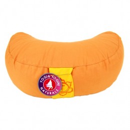 Coussin méditation 1/2 lune - avec broderie 2ème Chakra Swadhisthana