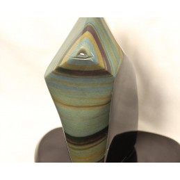 OBSIDIENNE OEIL CELESTE FORME LIBRE OEIL DE PROTECTION
