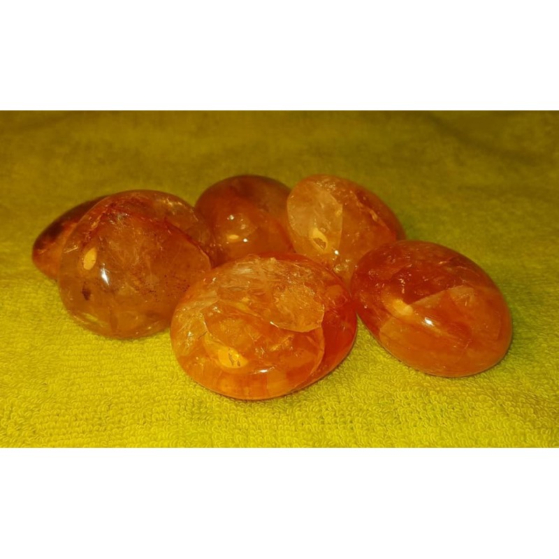 QUARTZ HEMATOIDE GALET 35 A 50 GR
