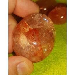 QUARTZ HEMATOIDE GALET 35 A 50 GR