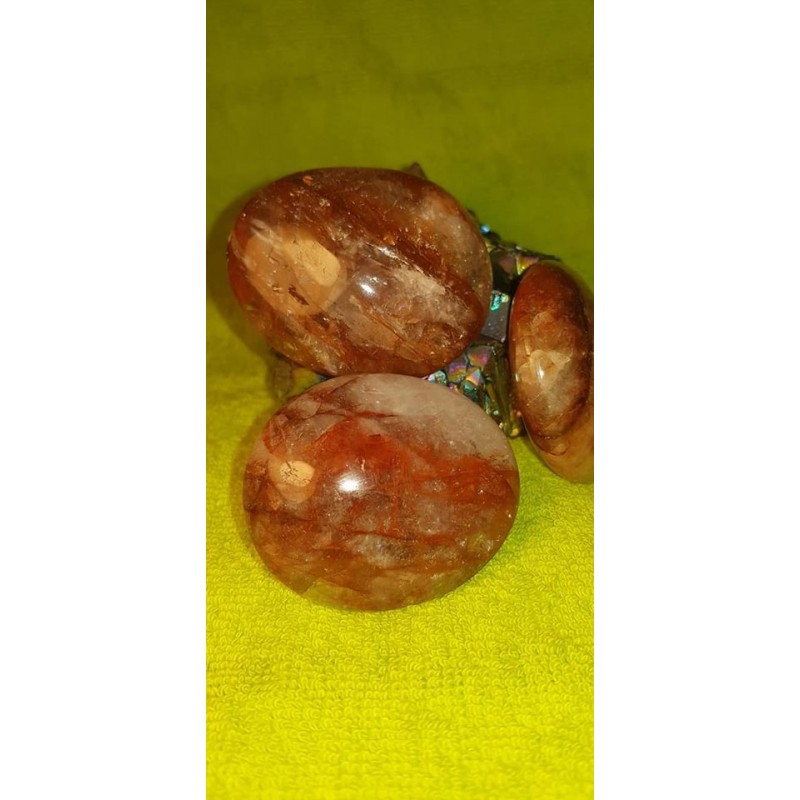 QUARTZ HEMATOIDE GALET 60 A 80 GR