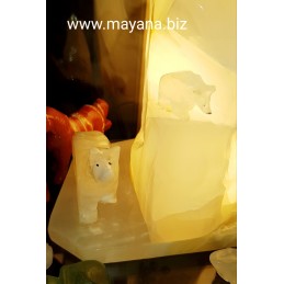 LAMPE ICEBERG OURS EN ONYX