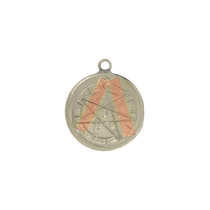 Amulette Etoile alchimique a 7 pointes + tetragramme 2.5 cm