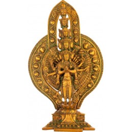 Avalokiteshvara (divinité bouddhiste tibétaine à mille bras) BRONZE 37 CM