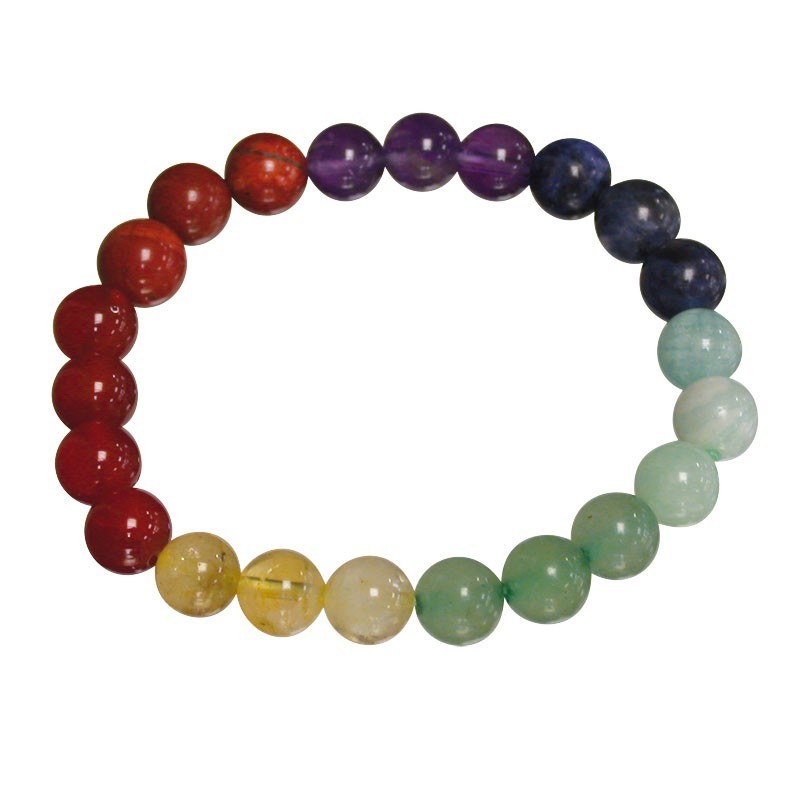 BRACELET CHAKRA 8MM BRACELET CHAKRA 8MM