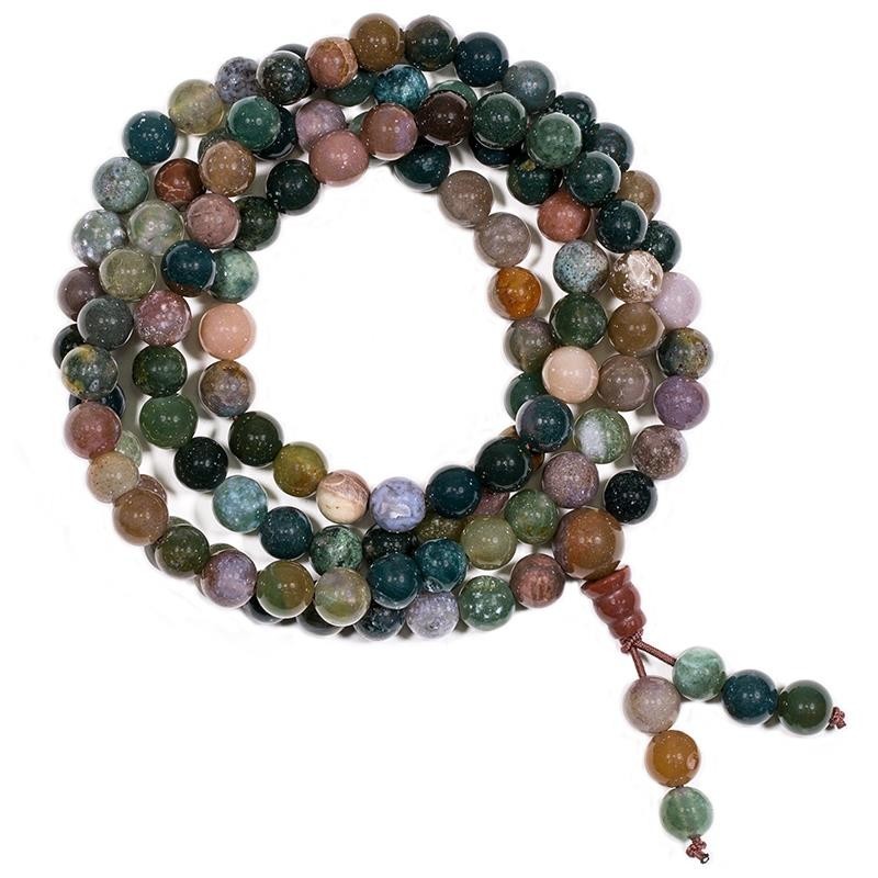 Mala en agate sur fil elastique Mala en agate sur fil elastique